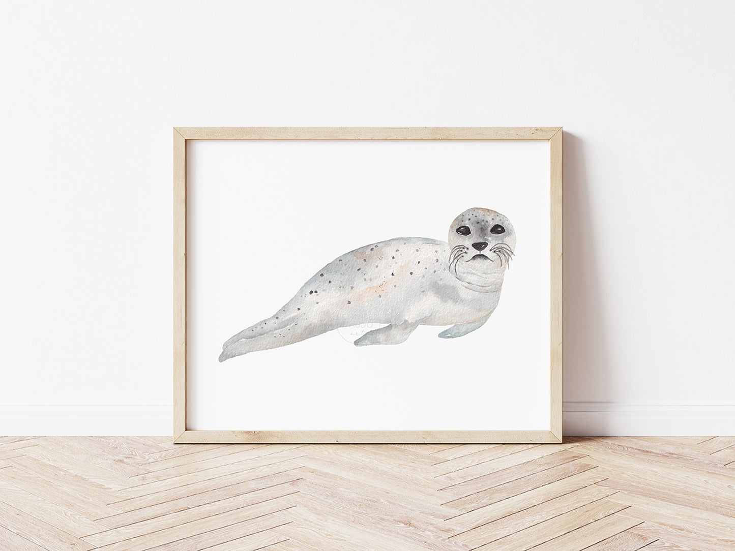 Seal Wall Art, Watercolor Seal Print, Nautical Nursery Art, Gender Neutral Coastal Art, Maritime Sea Farer Marine Animal Wall Decor, Coastal