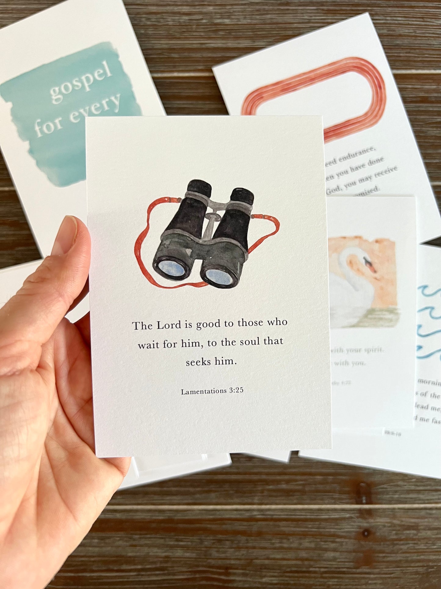 Gospel Cards, Scripture Note Cards, Hand-painted Watercolor Artwork