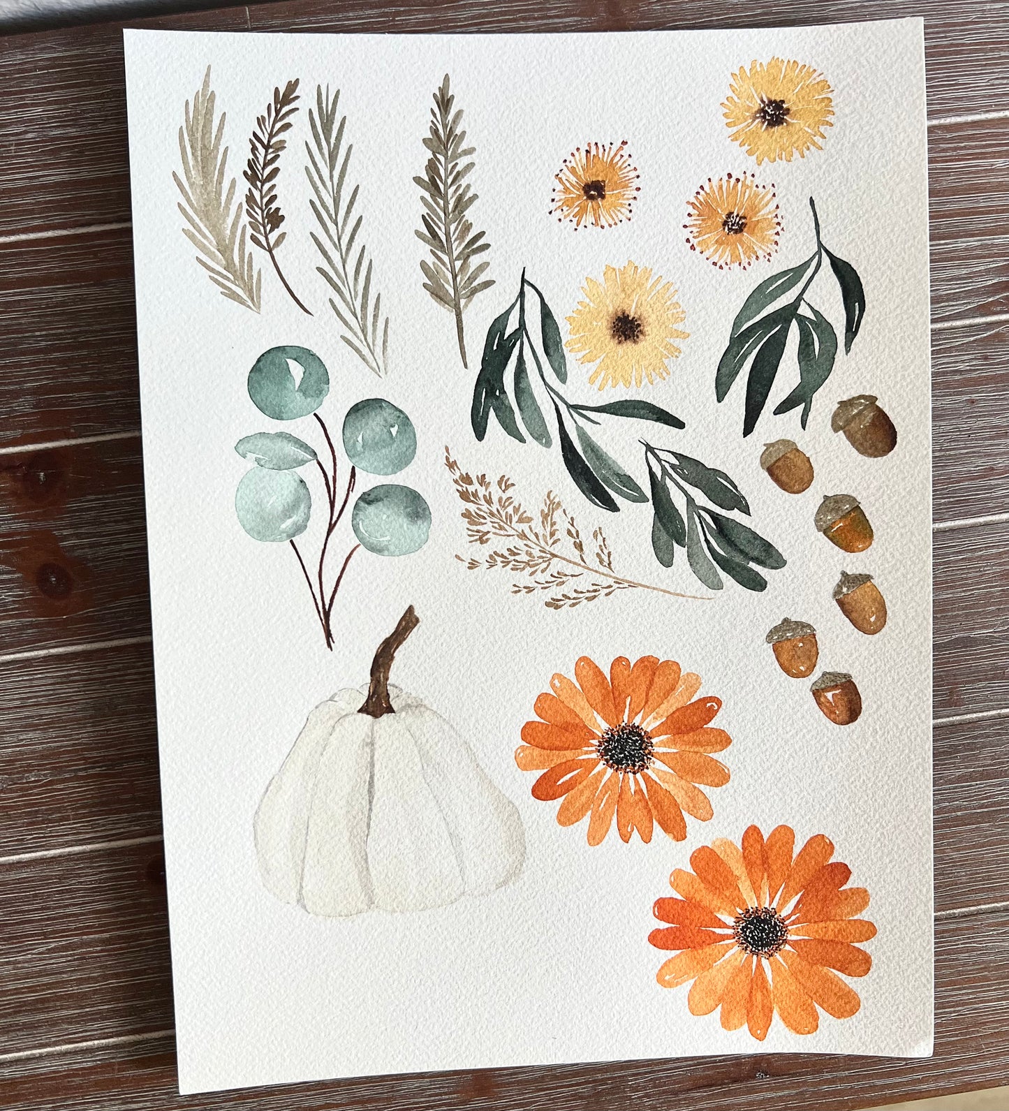 Autumn Tea Towel, Kitchen Decor, Thanksgiving Hand Towel