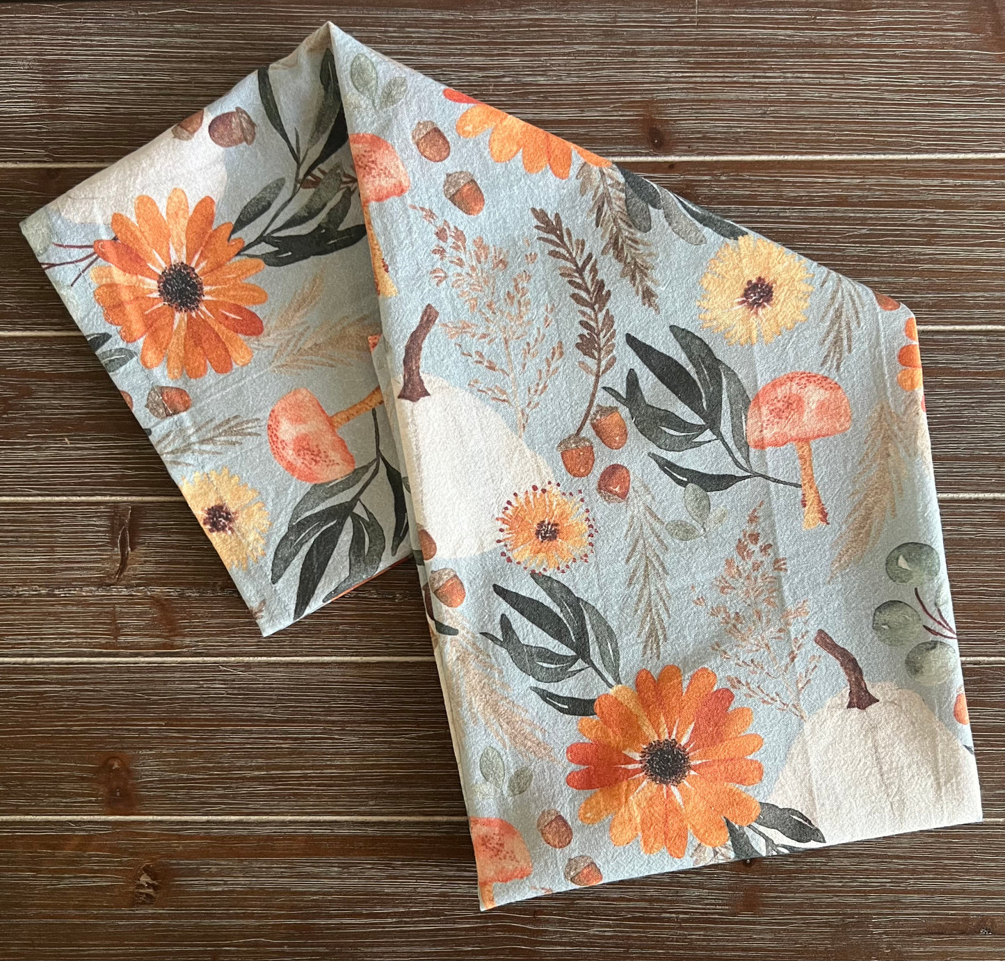 Autumn Tea Towel, Kitchen Decor, Thanksgiving Hand Towel