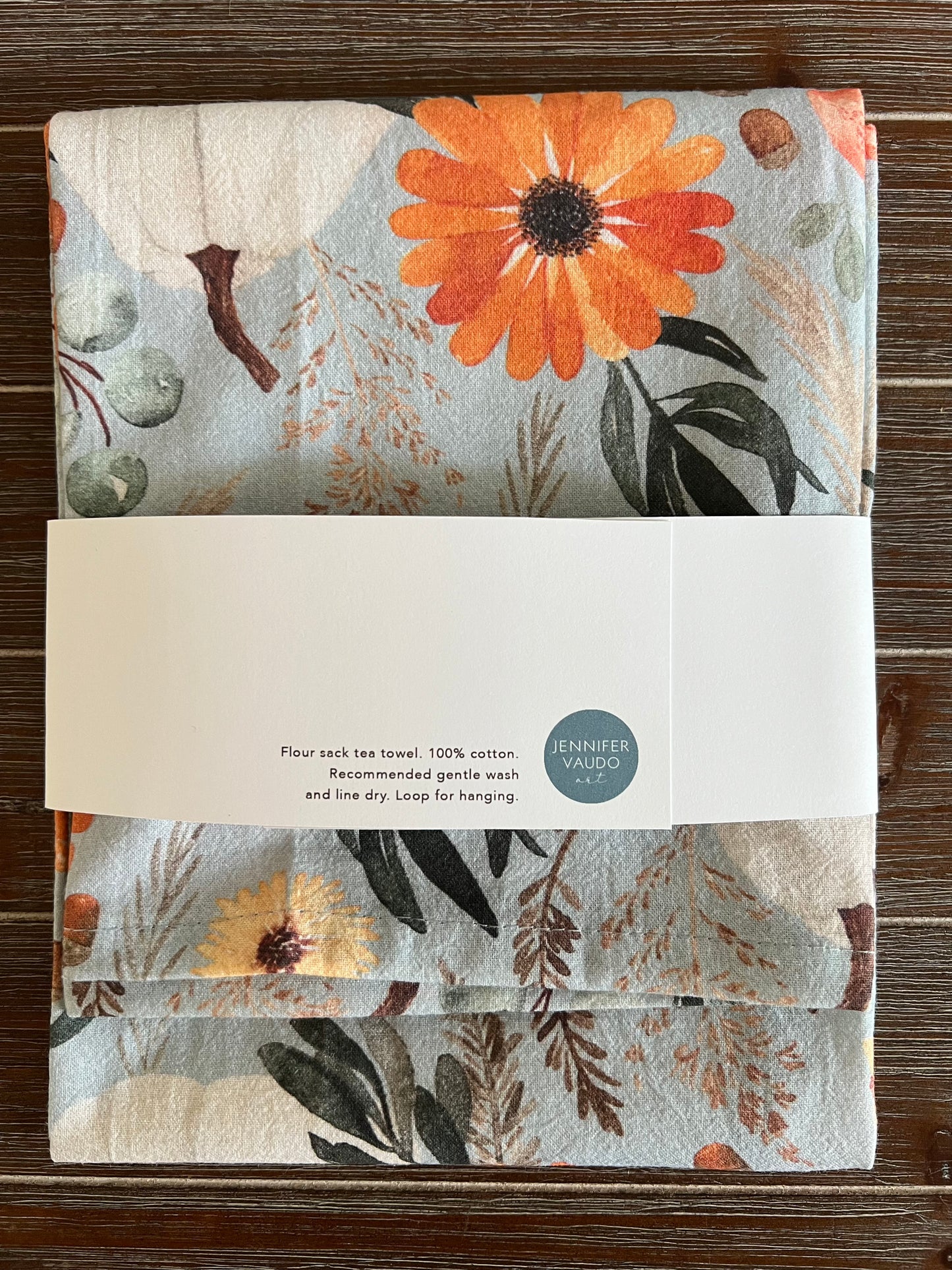 Autumn Tea Towel, Kitchen Decor, Thanksgiving Hand Towel
