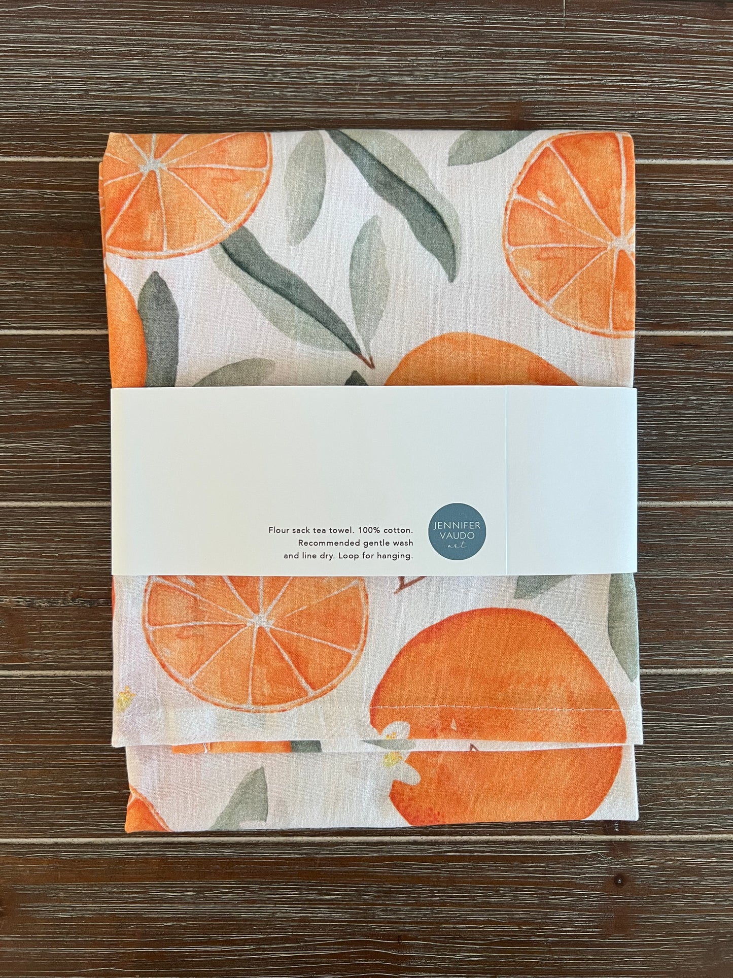 Oranges Tea Towel, Kitchen Decor, Citrus, Hand Towel, Watercolor