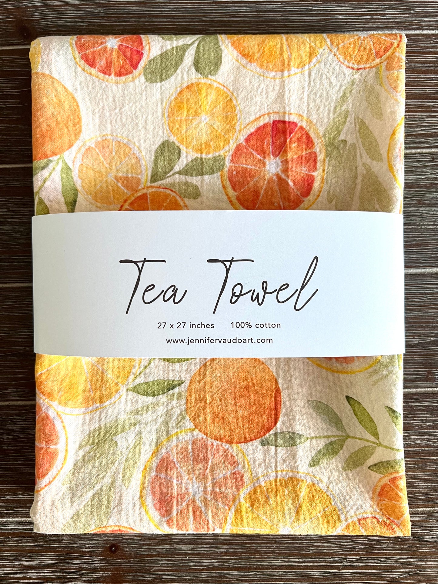 Tea Towel, Citrus, Kitchen Decor, Hand Towel, Watercolor