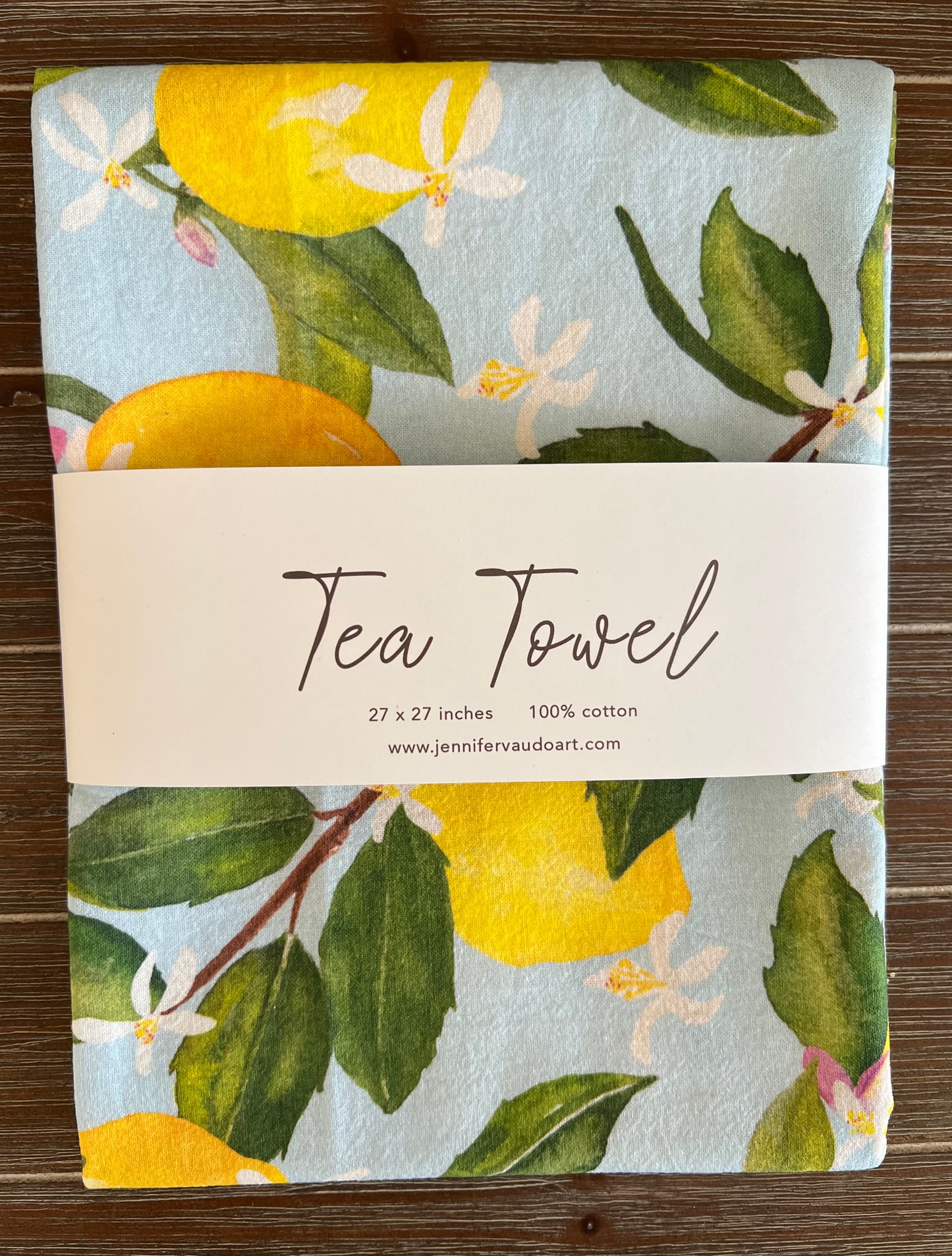 Lemon Tea Towel, Hand Towel, Kitchen Decor, Yellow, Watercolor Tea Towel
