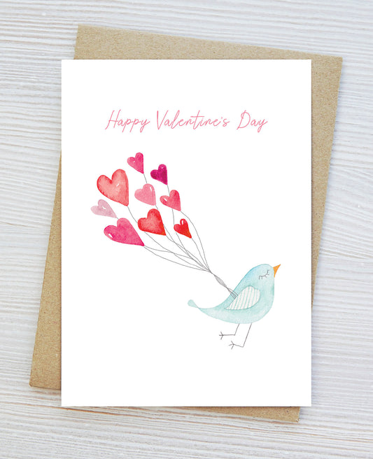 Happy Valentine's Day Card, Cute Vday