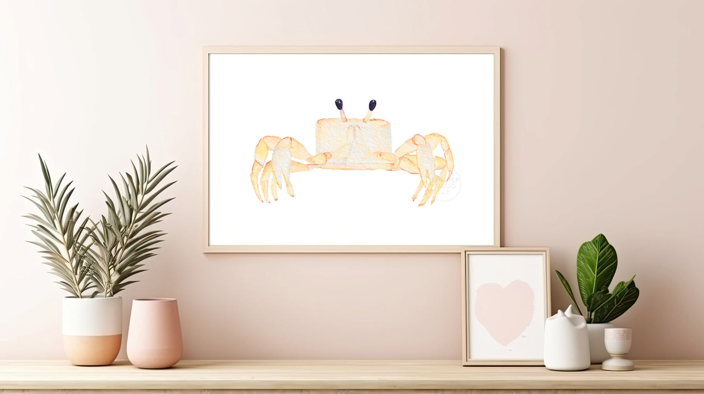 Crab Wall Art, Ghost Crab
