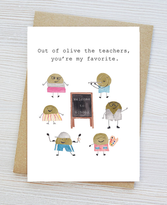 Teacher Appreciation Card, Teacher love, Cheeky, Card from kid, Funny