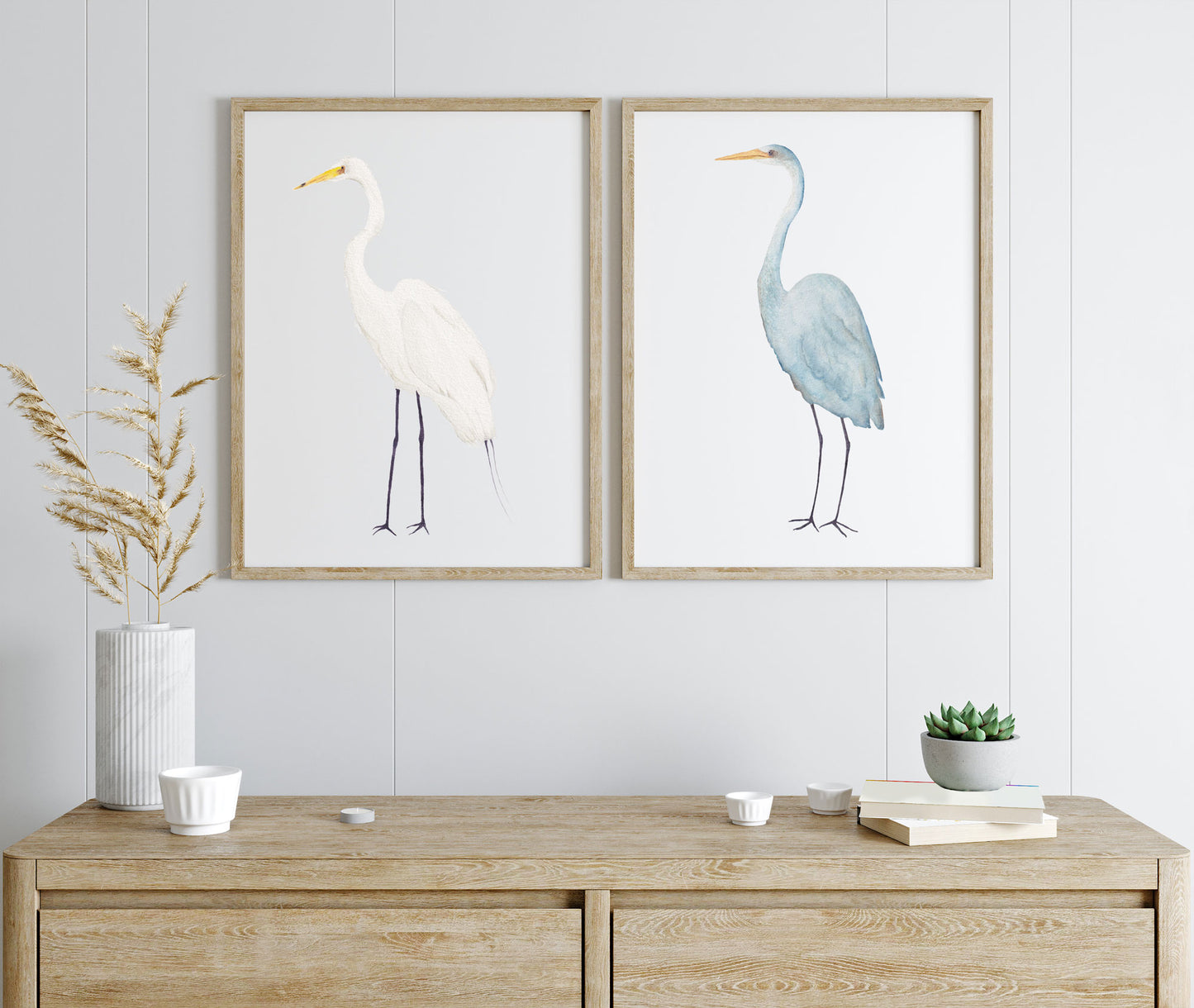White Egret Wall Art