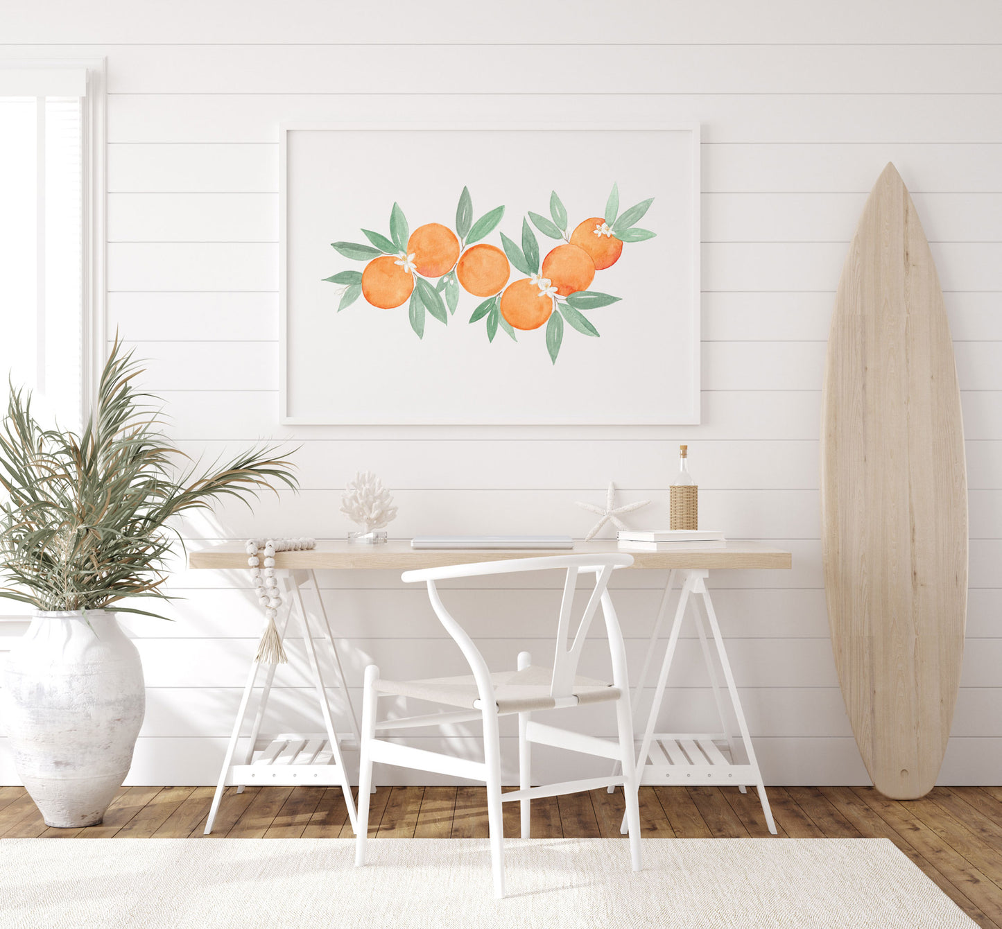 Oranges Art Print, Citrus artwork
