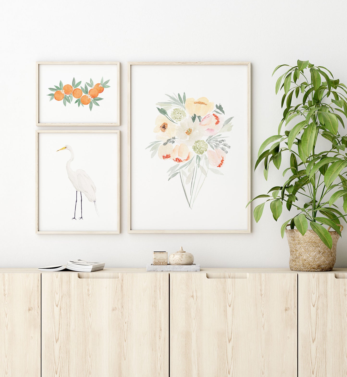 Oranges Art Print, Citrus artwork