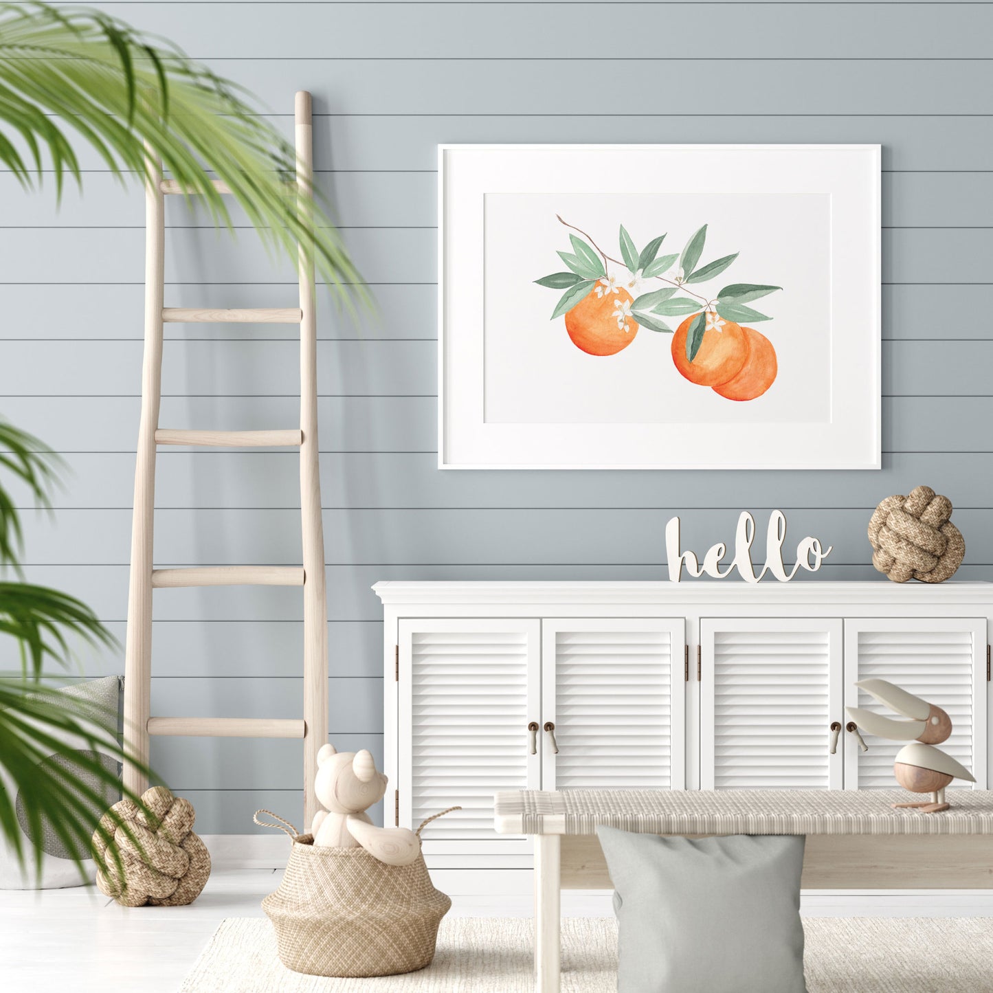 Oranges Art Print, Citrus artwork