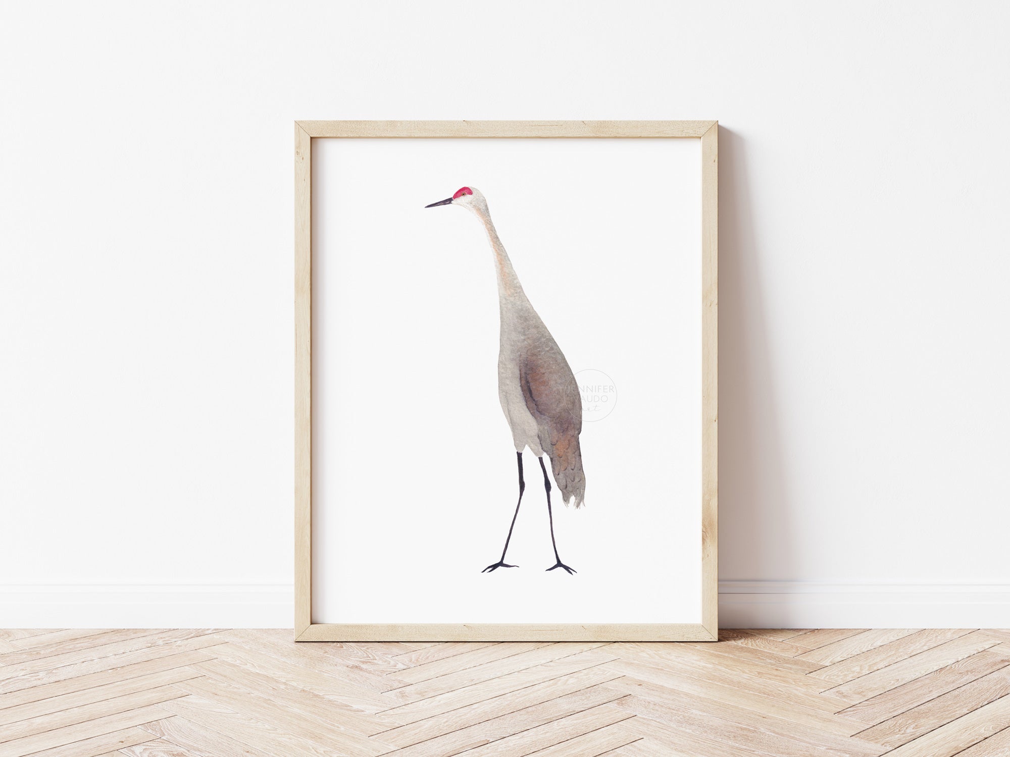 Sandhill Crane with buy Young Pen & Ink Watercolor Giclée Print. Bird lover Gift, Bird Gift for Her, Him, Sandhill Crane Wall Art,