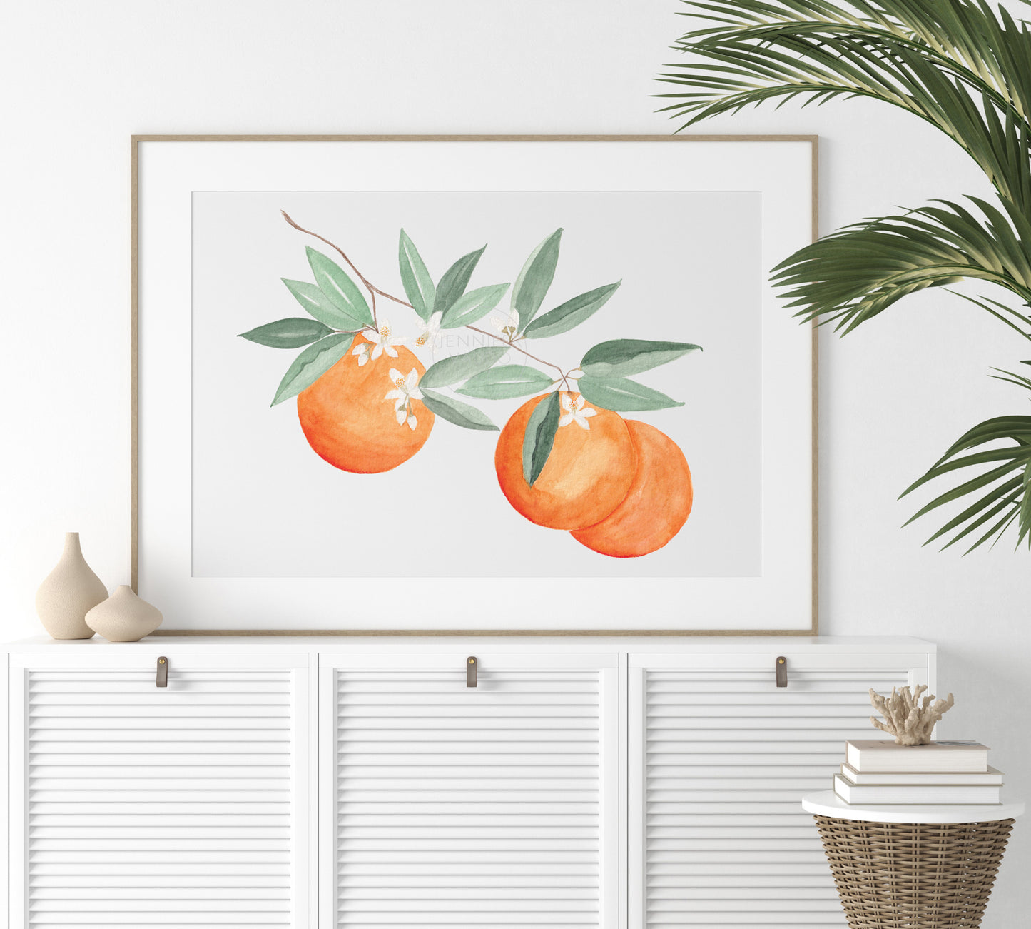 Oranges Art Print, Citrus artwork