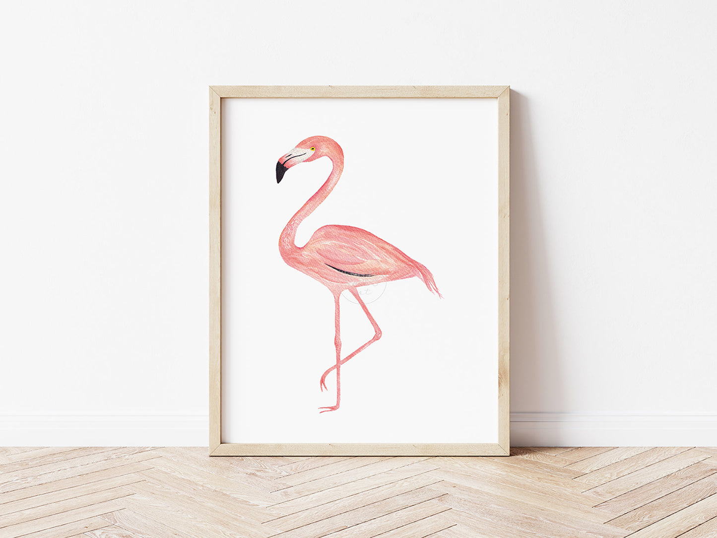 Flamingo Artwork | Hand-painted Watercolor print | Tropical Bird Wall Decor | Feminine Room