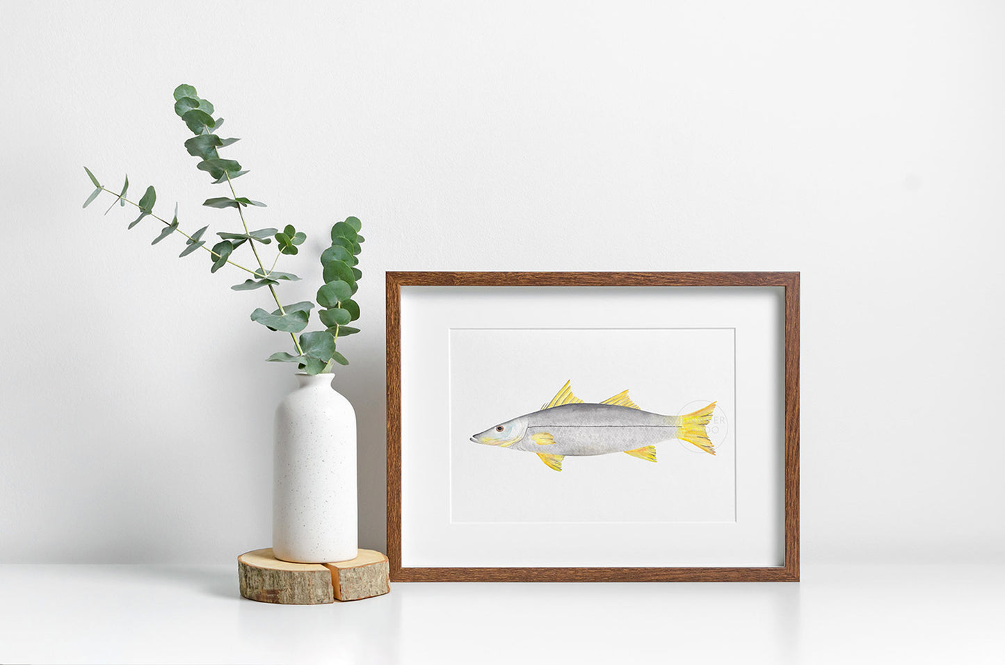 Snook Wall Art, Hand-painted Watercolor Print, Fisherman Gift, Inshore Fish
