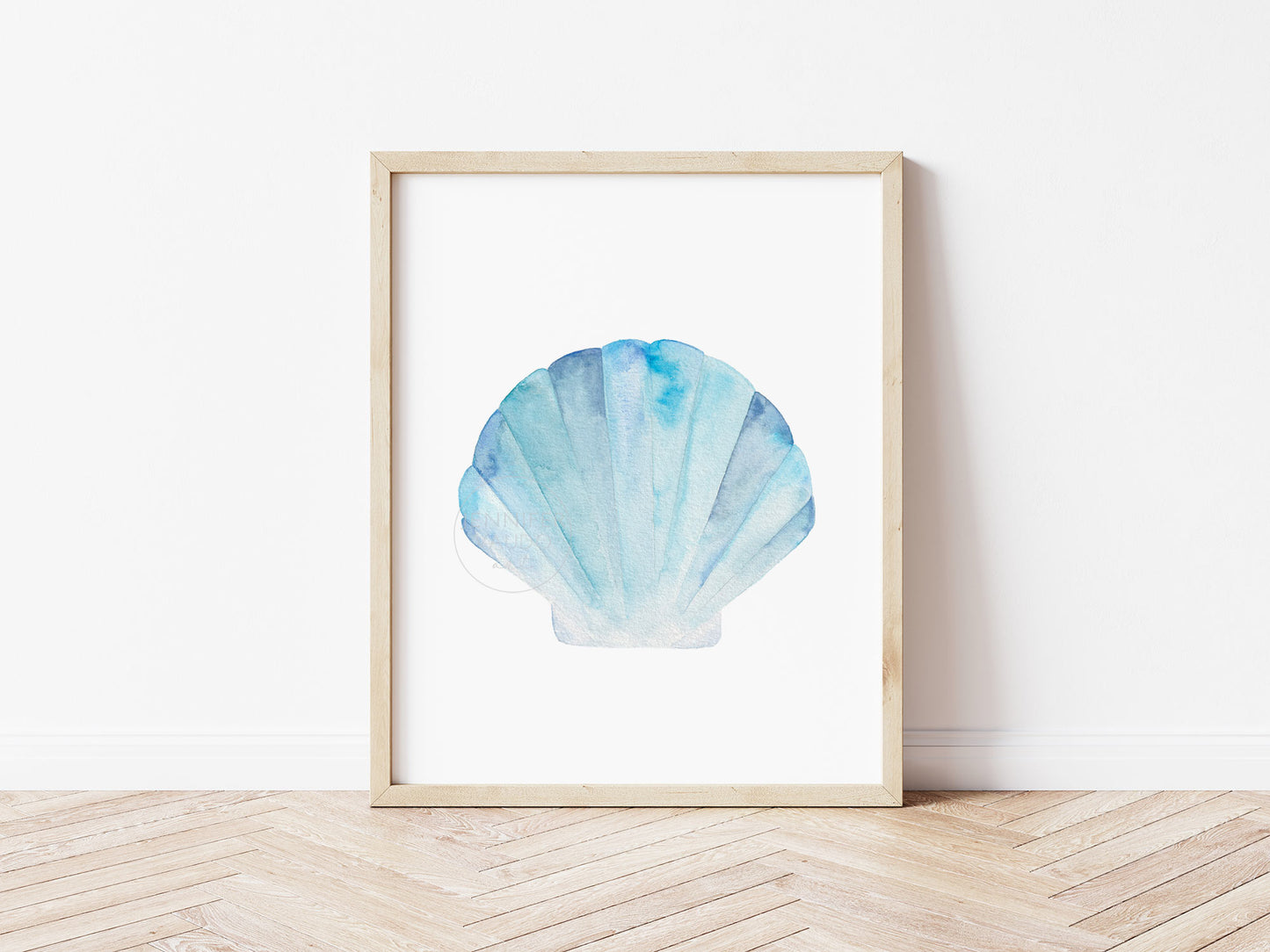 Sea Shell Wall Art, Coastal Home Decor, Watercolor Print