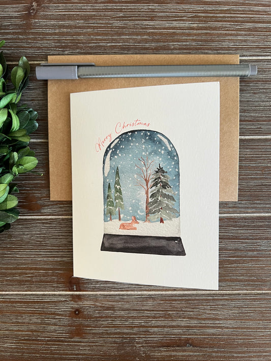 Merry Christmas card, Holiday Greeting Card, Seasonal