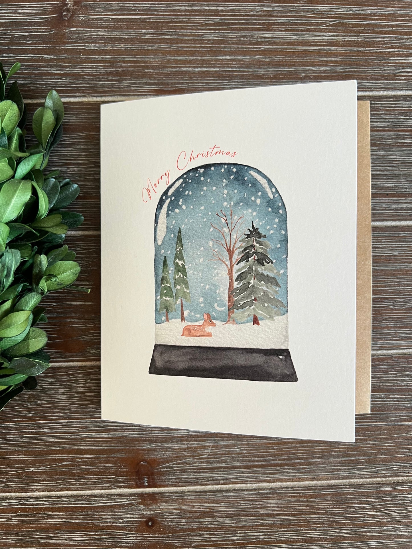 Merry Christmas card, Holiday Greeting Card, Seasonal