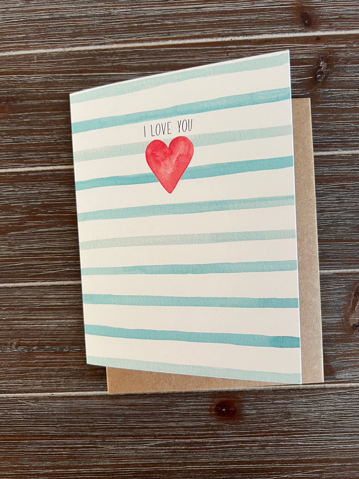 I Love You Card, Valentine's Day, Heart Card