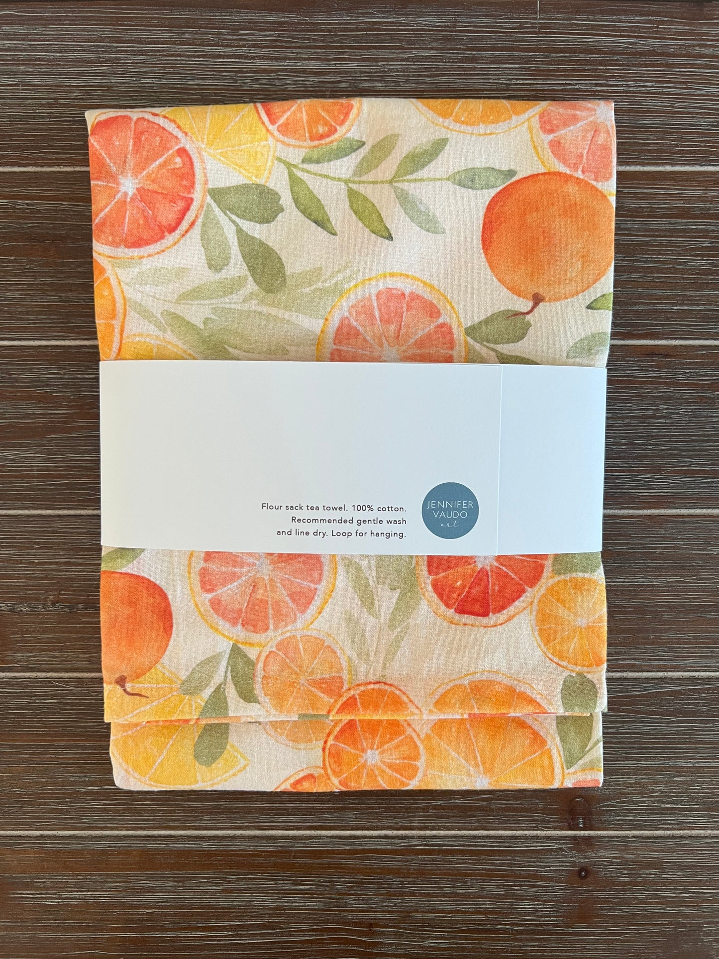 Tea Towel, Citrus, Kitchen Decor, Hand Towel, Watercolor