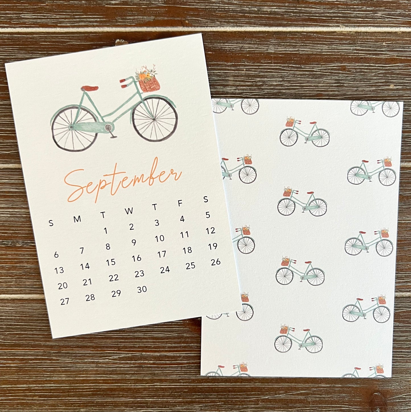 2026 Watercolor Desk Calendar – 12 Monthly Cards with Pine Stand | Charming Art Calendar | Illustrated Desktop Calendar