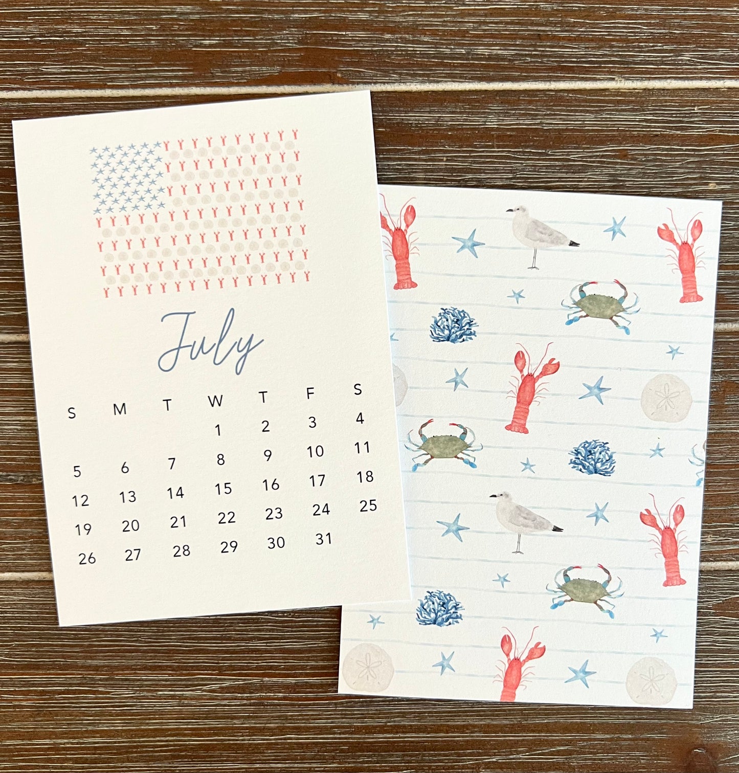 2026 Watercolor Desk Calendar – 12 Monthly Cards with Pine Stand | Charming Art Calendar | Illustrated Desktop Calendar