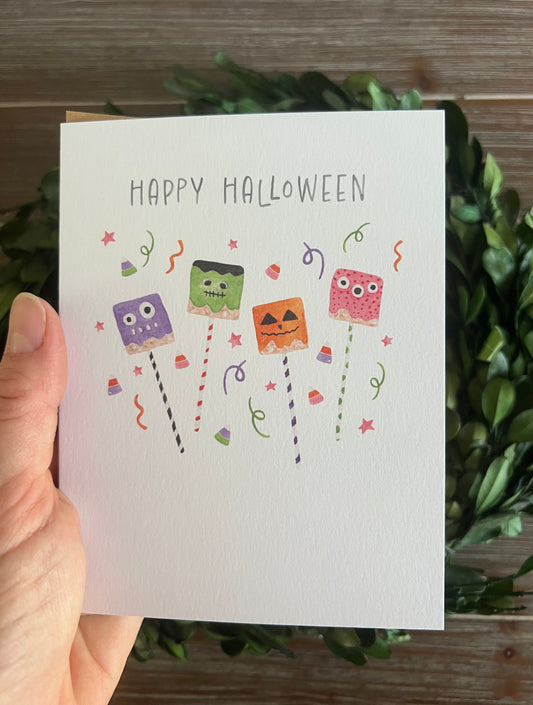 Kids Halloween Card, Happy Halloween, Non-Scary, Cute Halloween Vibes