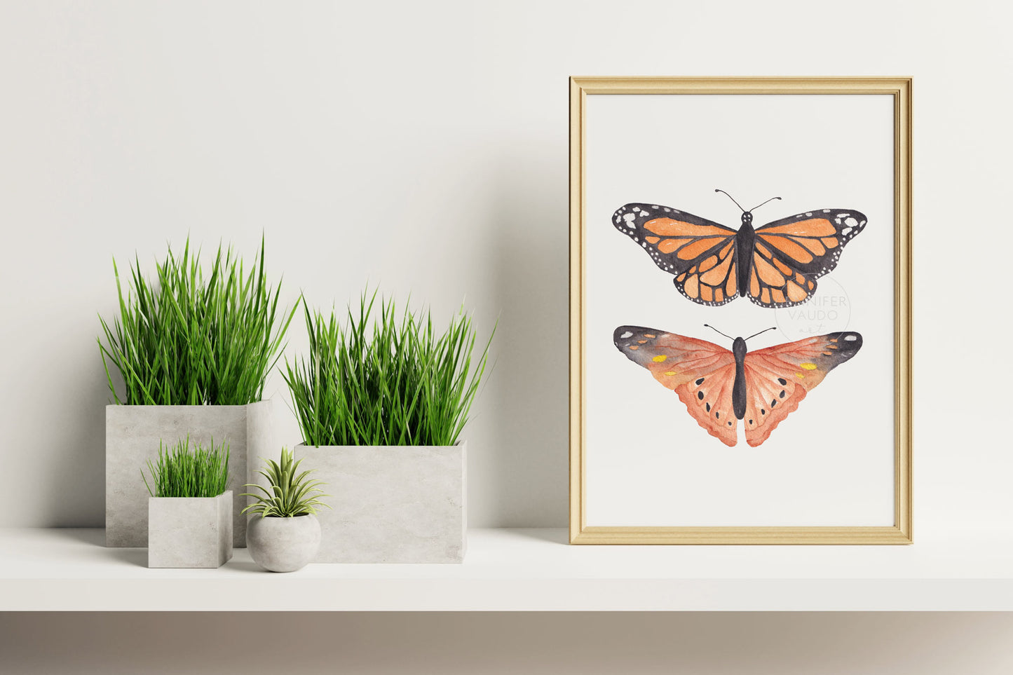 Butterfly Art Print, Watercolor Monarch Butterfly, Butterfly Wall Decor