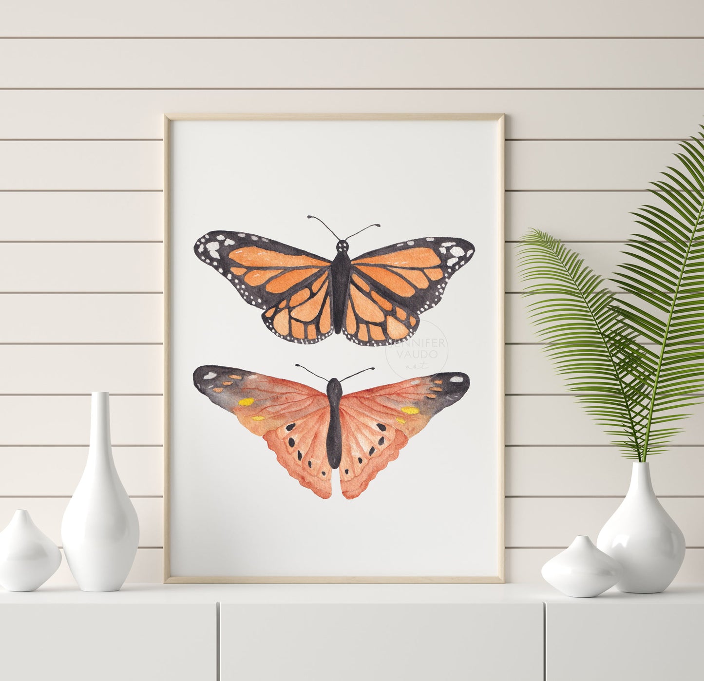 Butterfly Art Print, Watercolor Monarch Butterfly, Butterfly Wall Decor