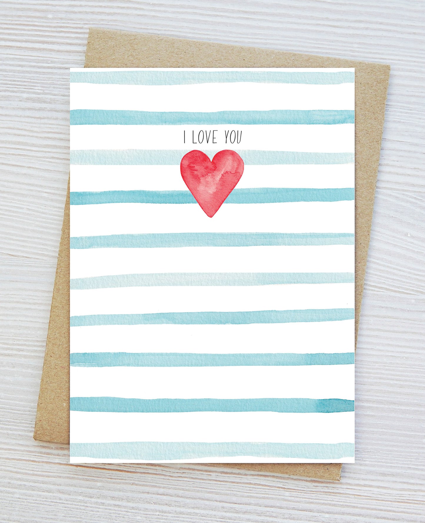 I Love You Card, Valentine's Day, Heart Card