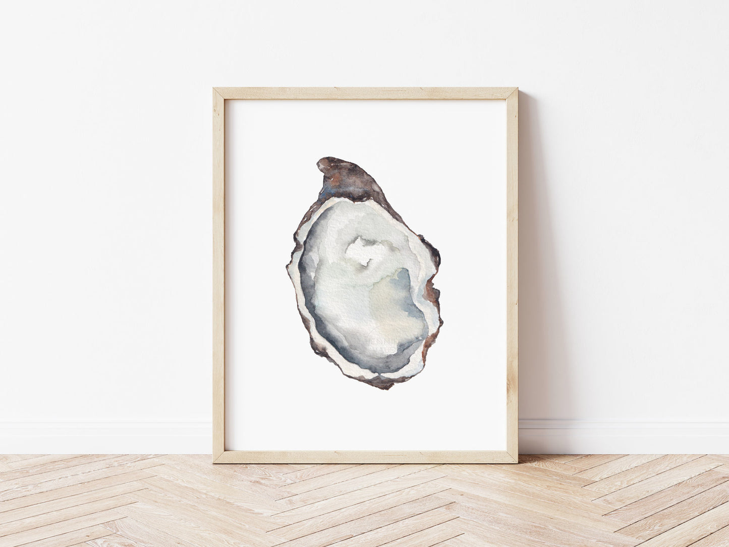 Oyster Wall Art, Watercolor Print