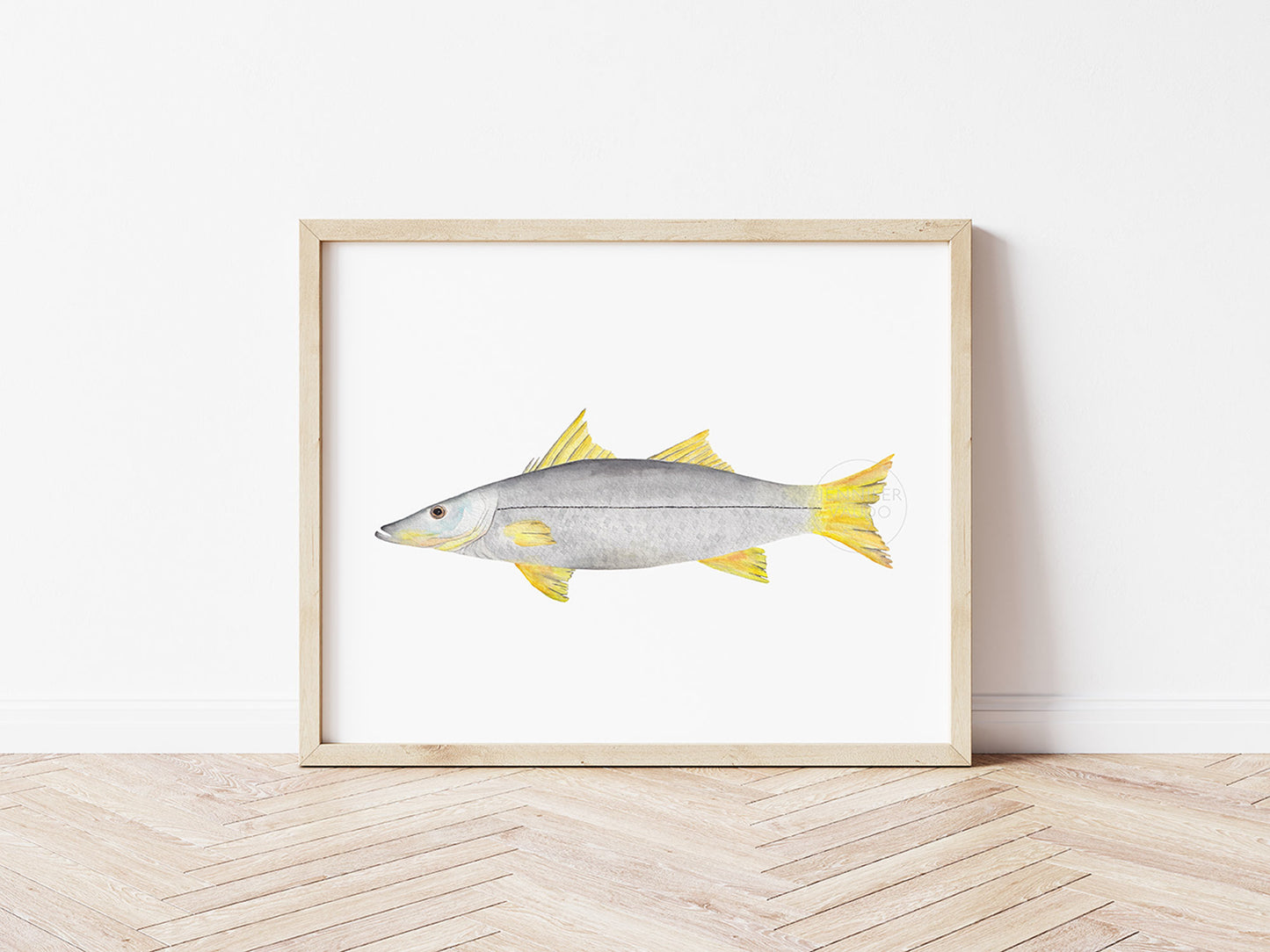 Snook Wall Art, Hand-painted Watercolor Print, Fisherman Gift, Inshore Fish