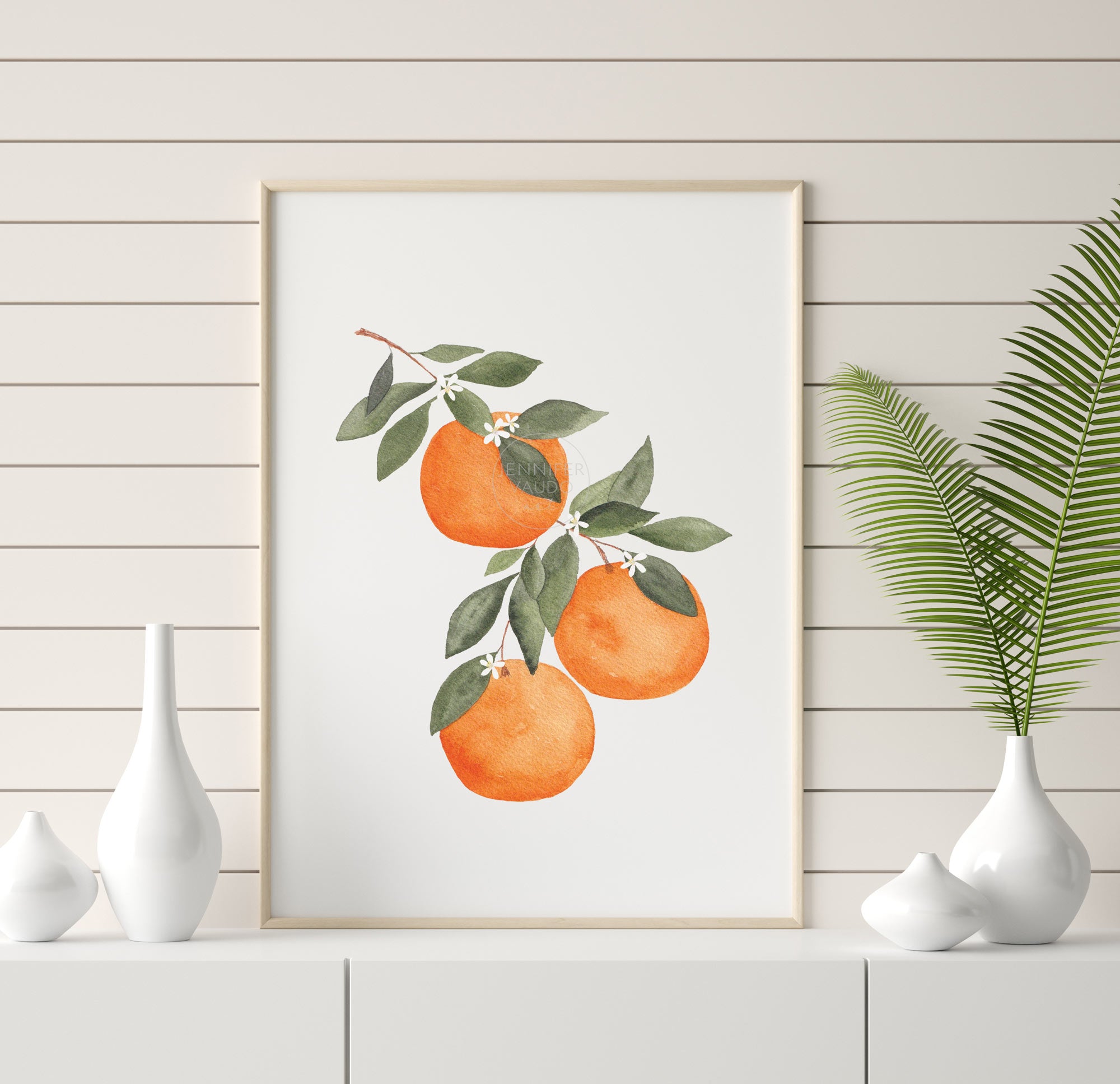 Oranges Art Print Vertical, Oranges Watercolor, Citrus Wall Art, Kitchen  Decor, Nursery Wall Art