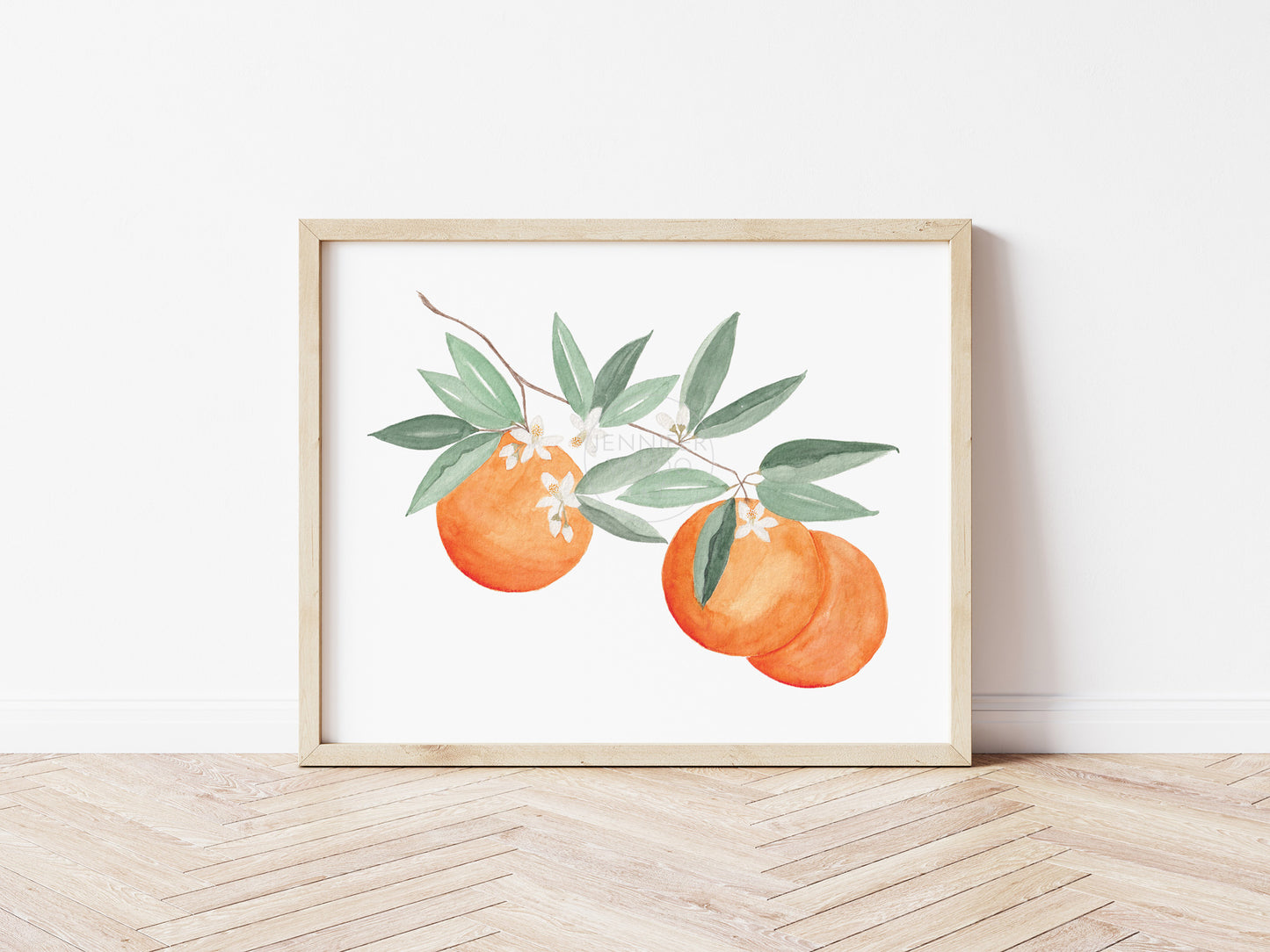 Oranges Art Print, Citrus artwork